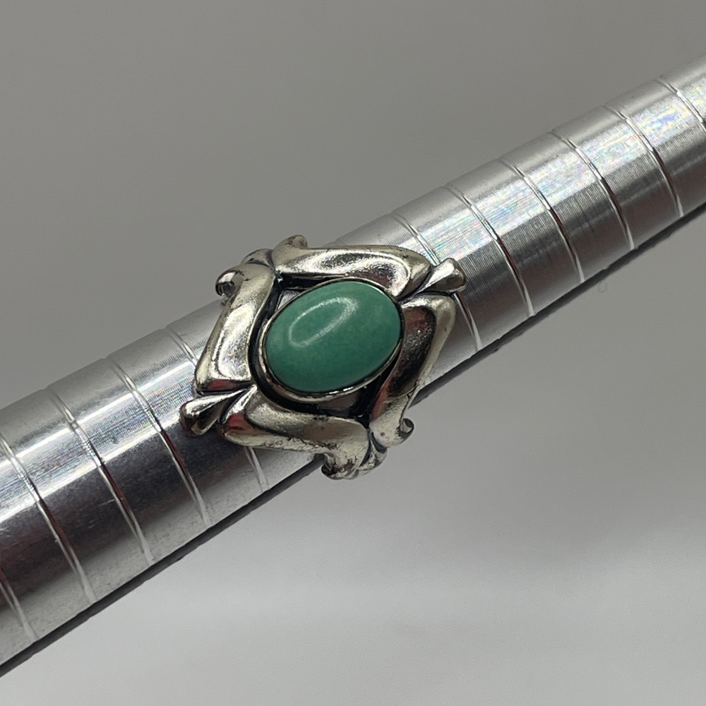 Bell Trading Sterling Green Turquoise Ring - Picture 3 of 5